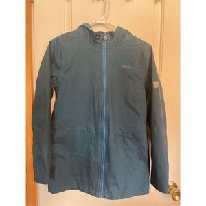 Caterpillar Jennifer H20 womens jacket size XS hooded, full zip, zip pockets.